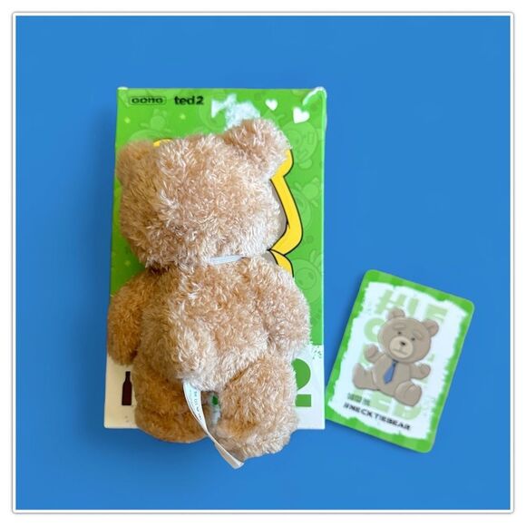 Pop Mart Ted2 Teddy Bear Action Plush Pendant - Necktie Bear - Picture 7 of 15